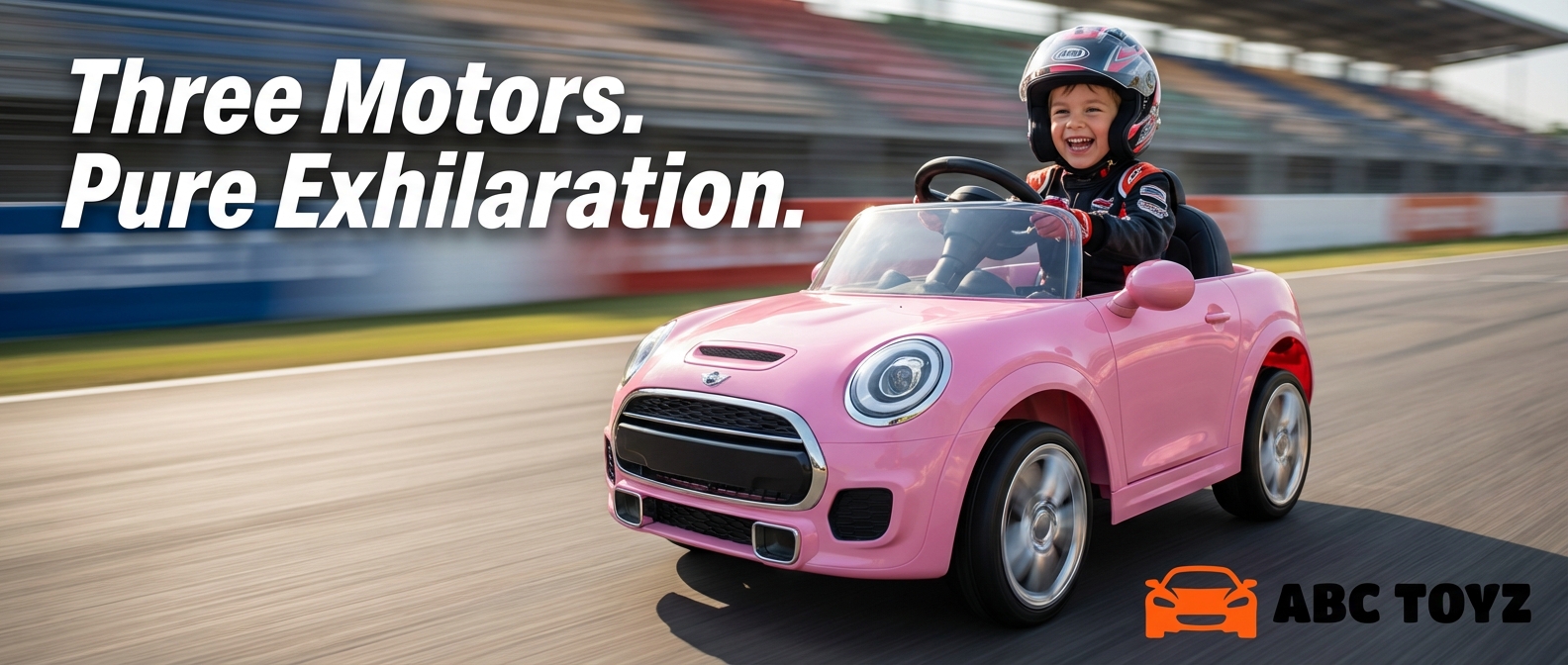 ABC Toyz Premium Pink MINI Cooper Side View