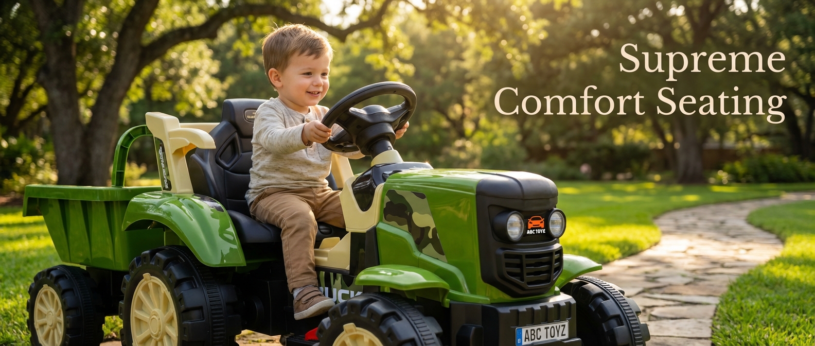 ABC Toyz Premium Ride-On Tractor Features