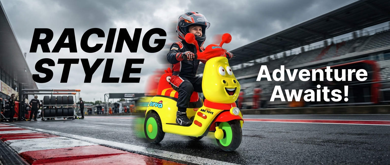 ABC Toyz Cartoon Character Electric Scooter