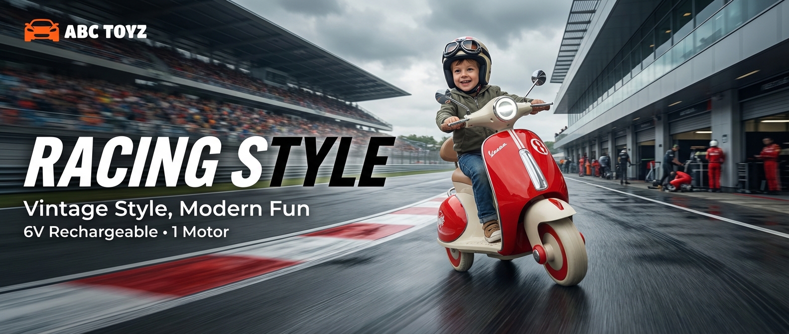 ABC Toyz Premium Vintage Vespa Scooty