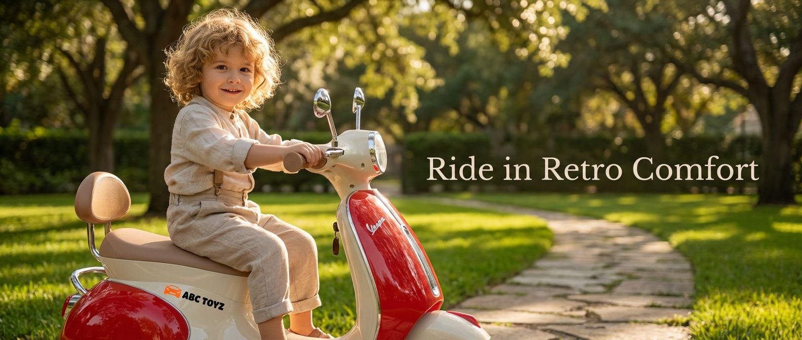 ABC Toyz Premium Vintage Vespa Scooty Tech Specs