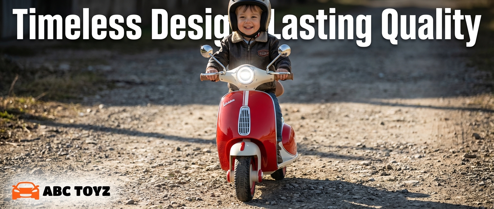 ABC Toyz Premium Vintage Vespa Scooty Color Options