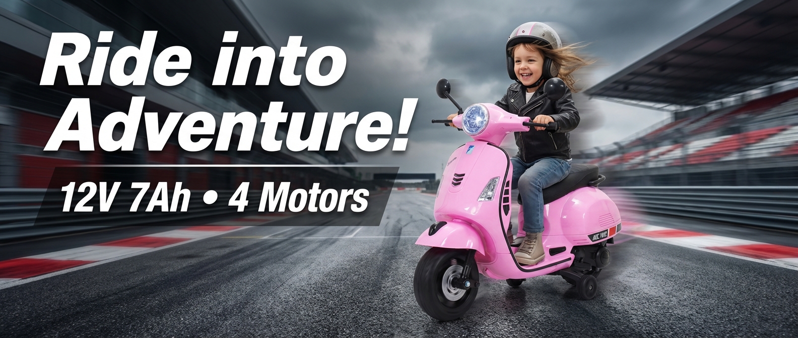 ABC Toyz Vespa Ride-On Scooty