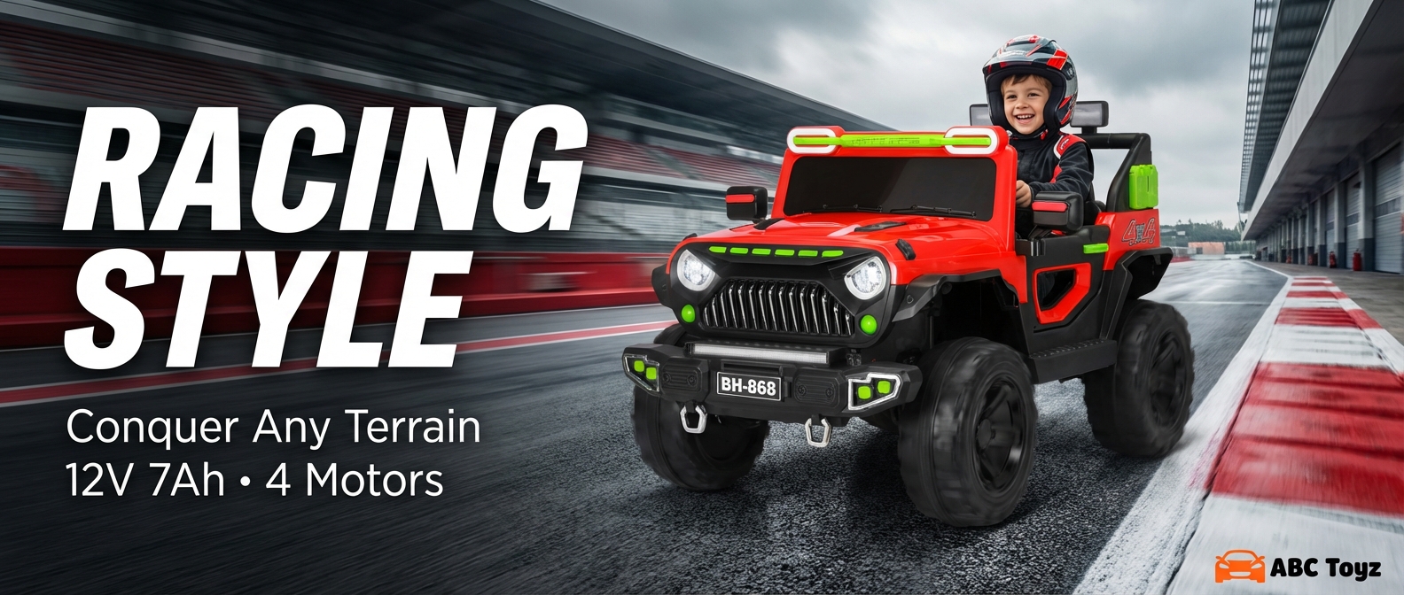 ABC Toyz Ride-On Jeep in Action