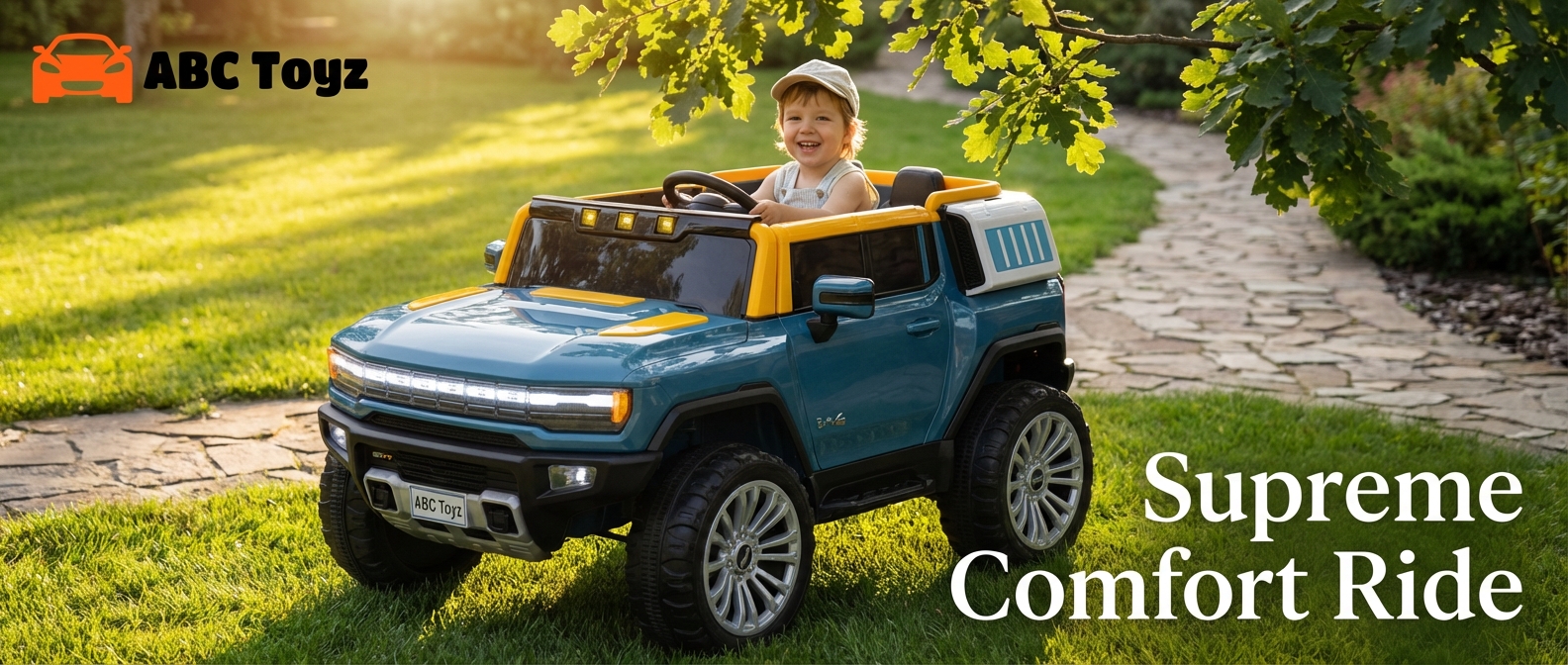 ABC Toyz Hummer EV Style Ride-On Jeep Features