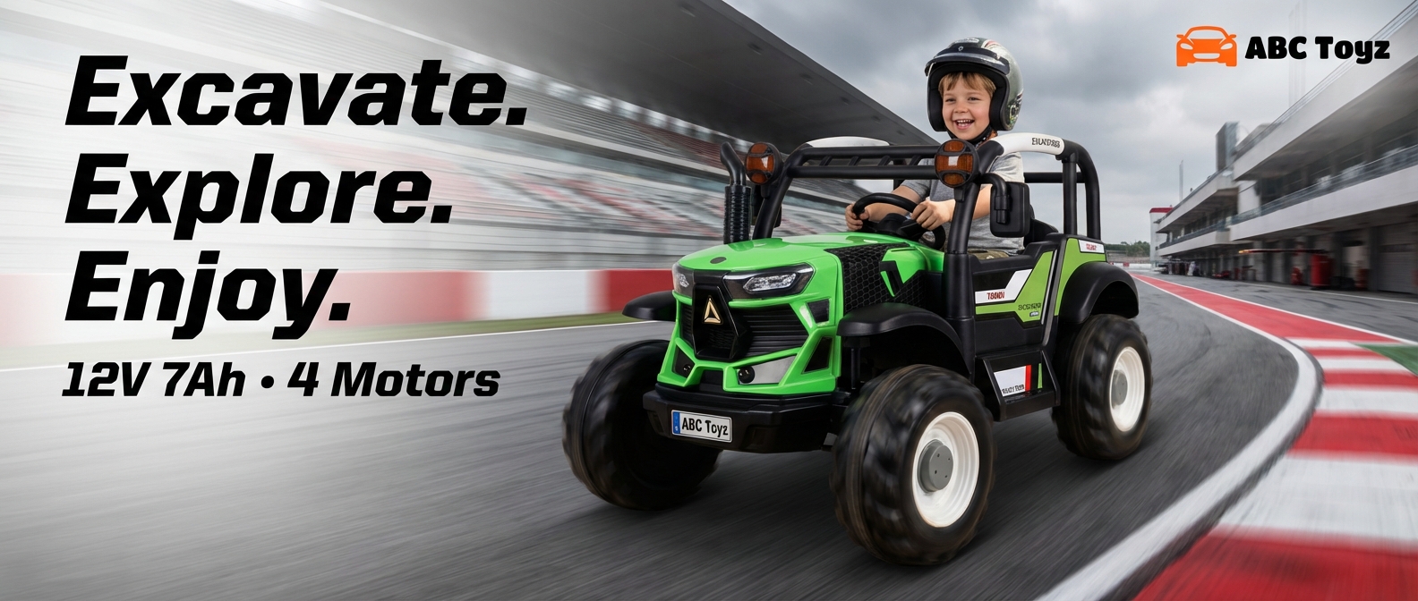 ABC Toyz Tough Excavator in Action